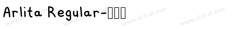 Arlita Regular字体转换